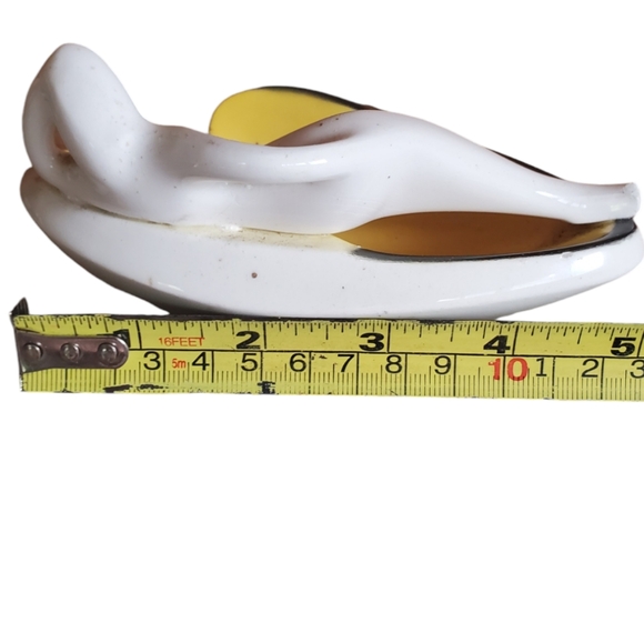 Vintage black yellow white ashtray - Picture 3 of 3